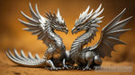 Dragon Love Couple Macro Close-Up Animal Ai Art