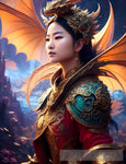 Dragon Queen #01 Portrait Ai Art