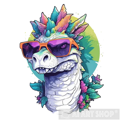 Dragon Wears Glasses Animal Ai Art