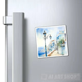 Dreaming Of Greece: A Watercolor Journey Street Ai Art