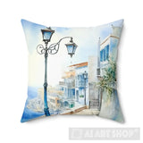 Dreaming Of Greece: A Watercolor Journey Street Ai Art