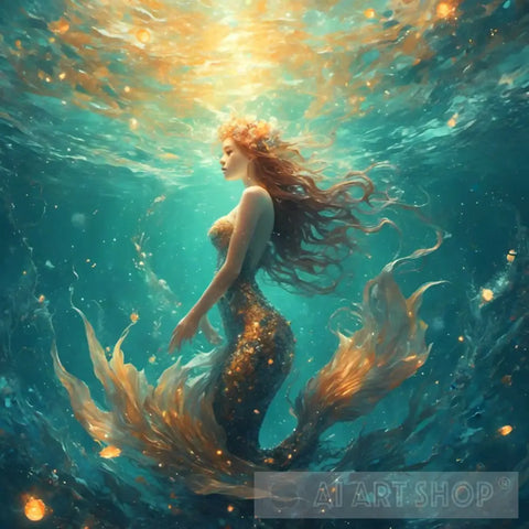 Dreamy Mermaid Ai Artwork