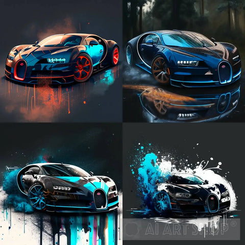 Dripped In Bugatti Sauce Ai Artwork
