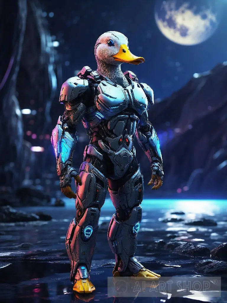 Cyborg Goose Duck in cyborg body #2
