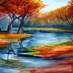 Dump River Painting Ai Artwork