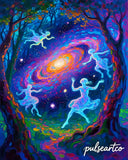 Ethereal Cosmic Portal, Limited Edition Abstract Print, Talismanic Biophilic Decor, PulseArtCo Luxury Signature