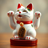 Lucky Maneki Neko Fortune Cat AI Art Print