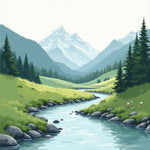 Mountain Serenity Art Print