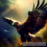 Eagle Mid-Flight Animal Ai Art