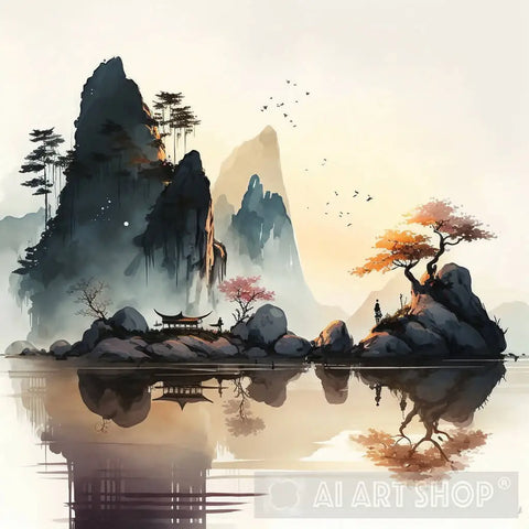 Chinese Landscape Nature Ai Art