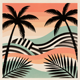 Zebra sunset tropics