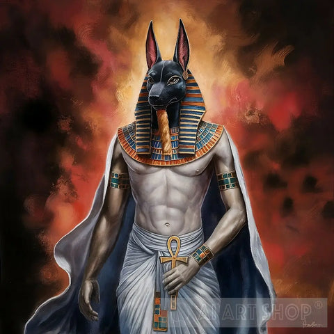 Egyptian Anubis Ai Painting