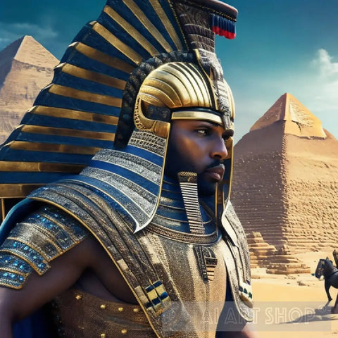 Egyptian Chief (Video Game Model) Ai Artwork