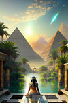 Egyption Queen & Pyramyds Ai Artwork