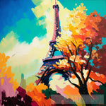 Eiffel Tower Abstract Ai Art