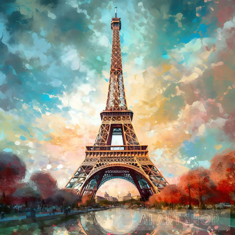 Eiffel Tower Wall Art Landscape Ai Art