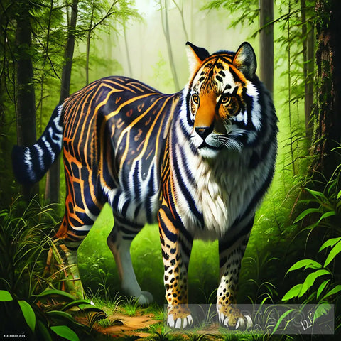 El Tiger Animal Ai Art