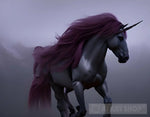 Elegant Pinkish Unicorn Ai Artwork