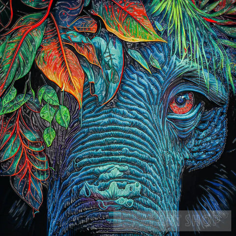 Elephant In The Wilderness Animal Ai Art