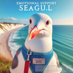 Emotional Support Herring Gull Ai Artwork