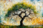 Encaustic Tree Landscape Ai Art