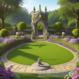 Enchanted Garden Landscape Ai Art