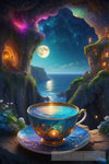 Enchanted Teacup Cliff: Surreal Fantasy Artwork In 8K Resolution Ai