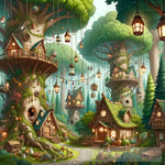 Enchanted Village Ai Artwork