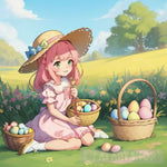 Enchanting Easter Joy Portrait Ai Art