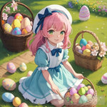 Enchanting Easter Joy Portrait Ai Art