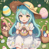 Enchanting Easter Joy Portrait Ai Art