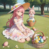 Enchanting Easter Joy Portrait Ai Art