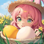 Enchanting Easter Joy Portrait Ai Art