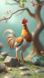 Stylized Rooster King