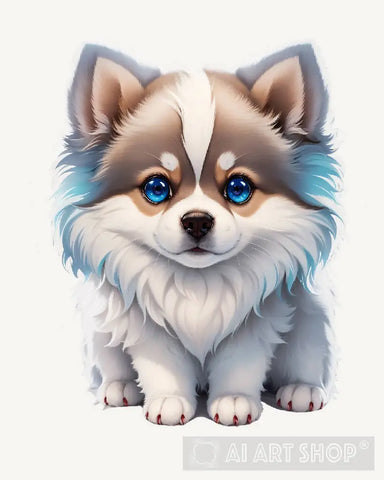 Eskimo Puppy Dog Ai Artwork