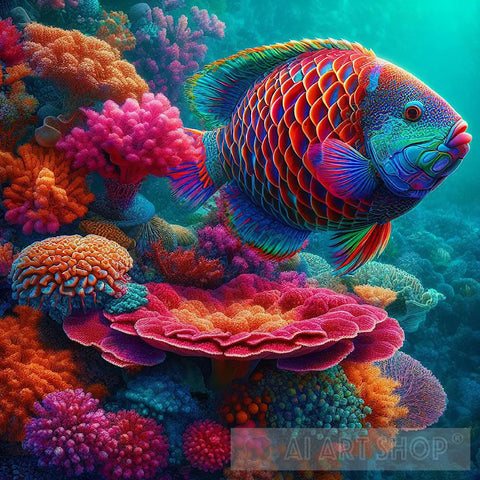 Ethereal Aquatic Symphony Animal Ai Art