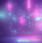 Ethereal Cyber City Abstract Ai Art