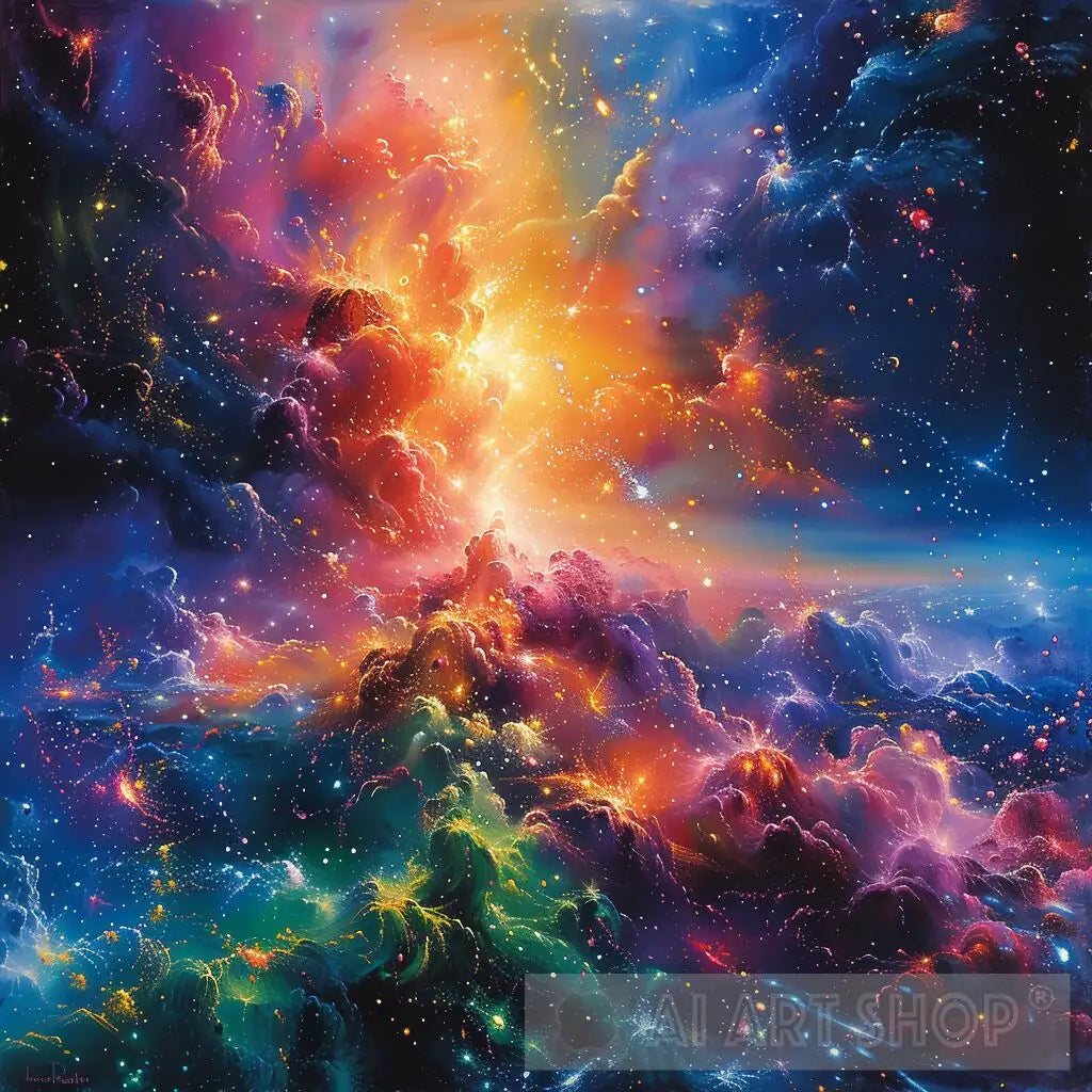 Exploding Galaxy Image Exploding Galaxy - Impressionism and Realism