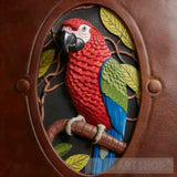 Explore The Intersection Of Art And Craftsmanship With A Striking 3D Portrait Parrot On Tree Ai