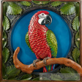 Explore The Intersection Of Art And Craftsmanship With A Striking 3D Portrait Parrot On Tree Ai