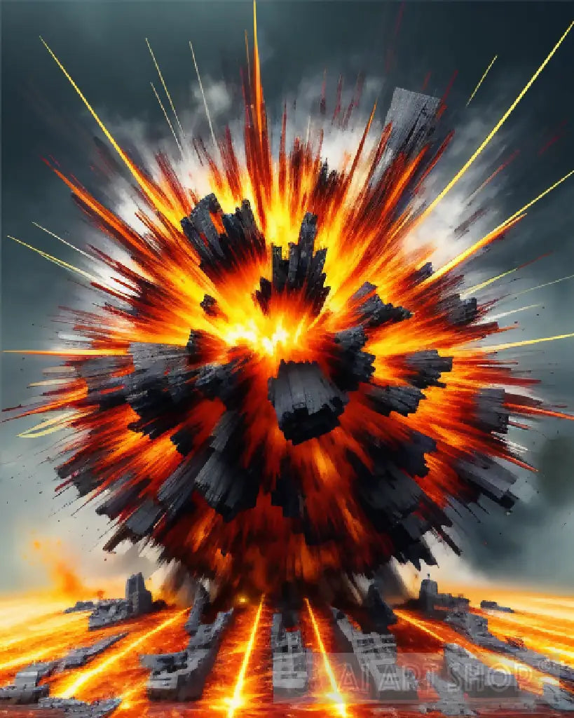 Explosion Art #3 at Pinkney’s Art