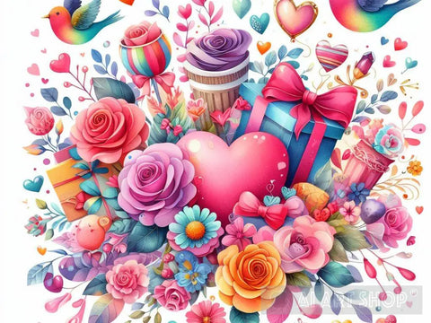 Express Your Love With Unique Valentine’s Day Floral Ai Artwork | Art Shop