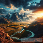 Extremely Beautiful Panoramic Landscape Landscape Ai Art