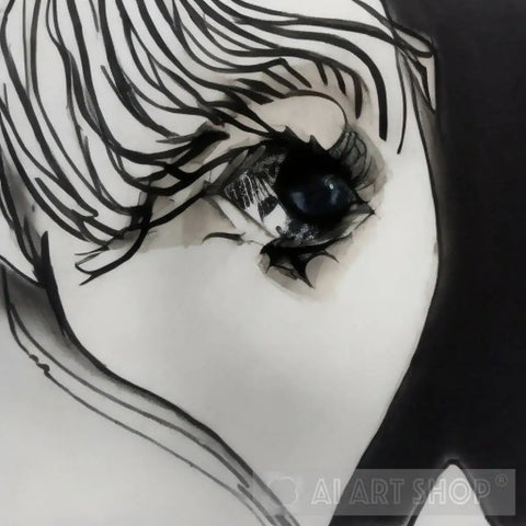 Eyes Sad Ai Painting