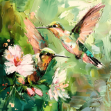 Art by LumenForge – Emerald Hummingbirds Symphony
