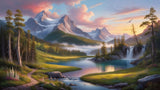 Eternal Serenity: A Majestic Symphony of Nature's Splendor