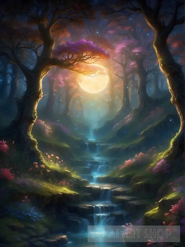 Fairytale Forest Ai Painting