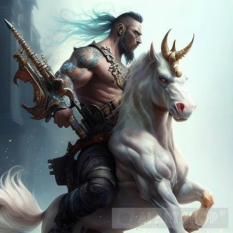 Fantasy Warrior Ai Painting