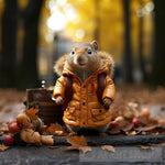 Fashionable Squirrel 2 Animal Ai Art