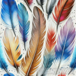 Feathers Oil Painting Abstract Art Abstract Ai Art